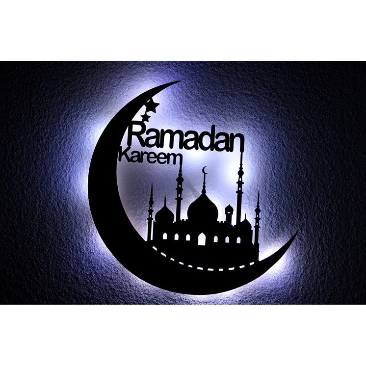 Ramadan Kareem Schlummerlicht Nachtlicht deko LED Islamischen Mond رمضان كريم