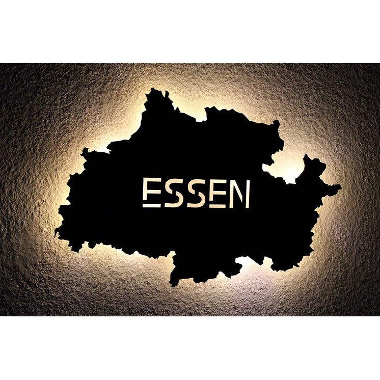 Led "Essen" personalisiert mit Wunschtext Lasergravur Schlummerlicht für Schlafzimmer Wohnzimmer Geschenk