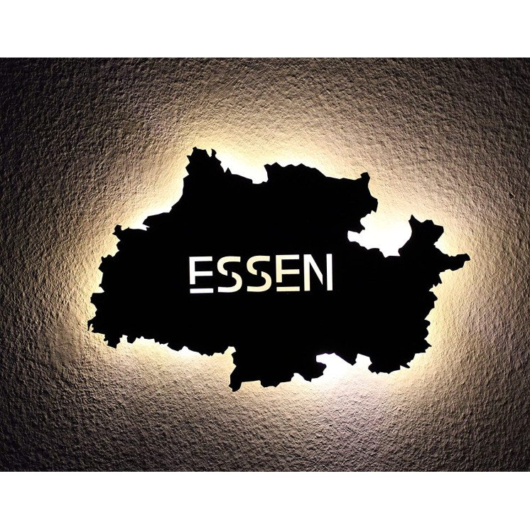 Led "Essen" personalisiert mit Wunschtext Lasergravur Schlummerlicht für Schlafzimmer Wohnzimmer Geschenk