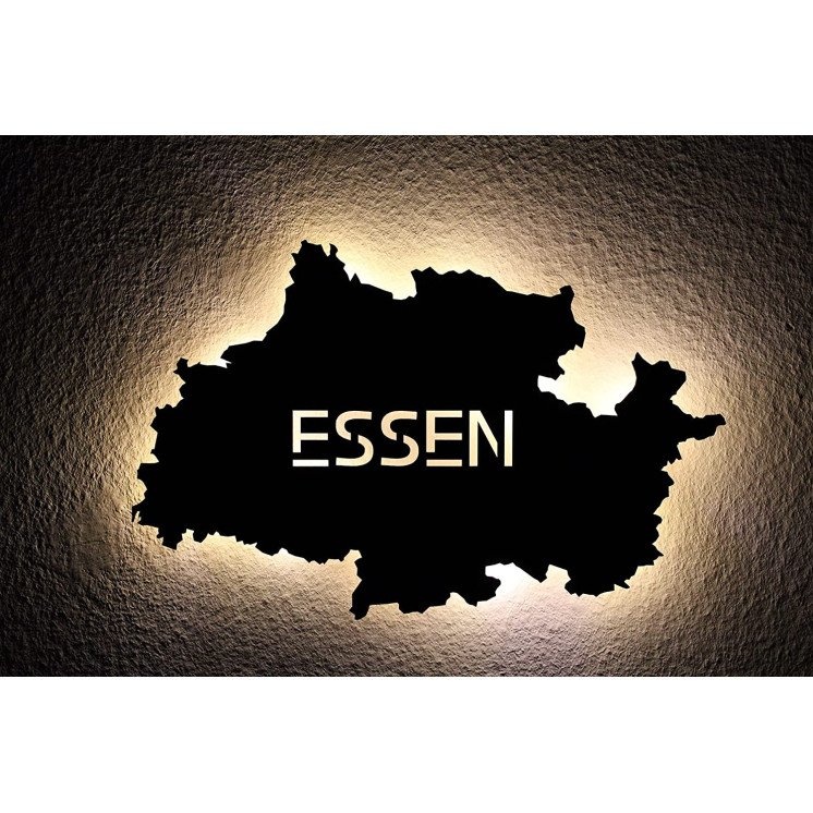 Led "Essen" personalisiert mit Wunschtext Lasergravur Schlummerlicht für Schlafzimmer Wohnzimmer Geschenk