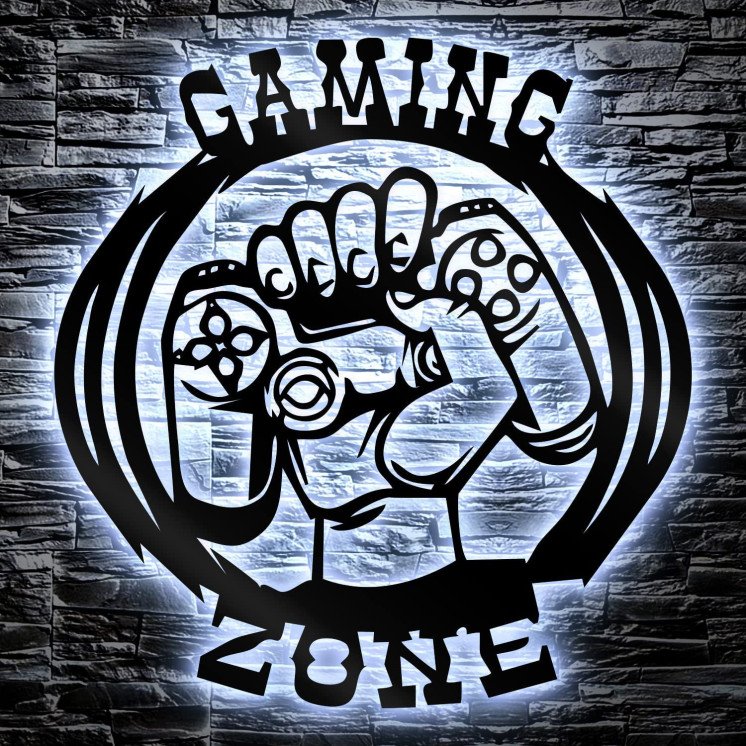 Led Gaming Zone Schild - Gamer Geschenke Zimmer Beleuchtung Wand Deko Lampe