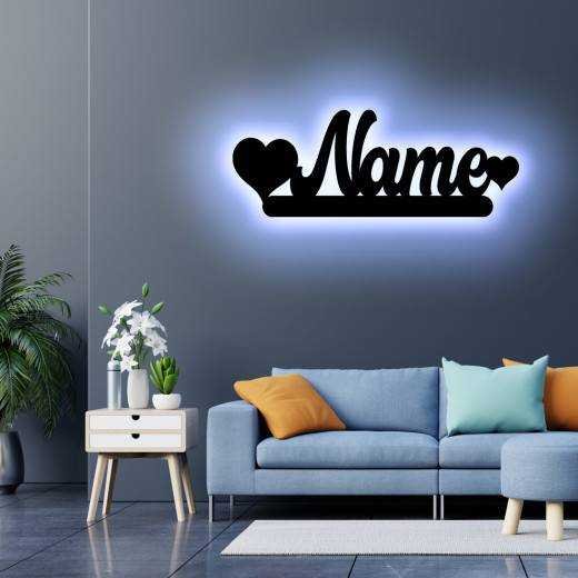 Schmetterling Schlummerlicht LED , Butterfly personalisiert mit Wunsch Namen Lasergravur