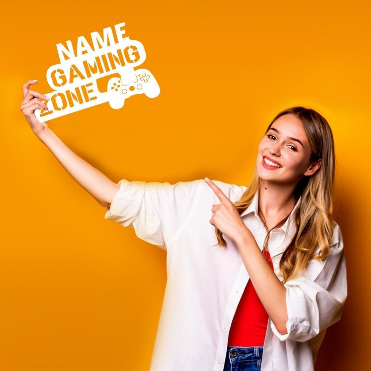 Led Gaming Zone Schild - RGB Gamer Geschenkidee personalisiert Mit Name Zimmer Beleuchtung Wand Lampe - Zimmer Deko - Besondere