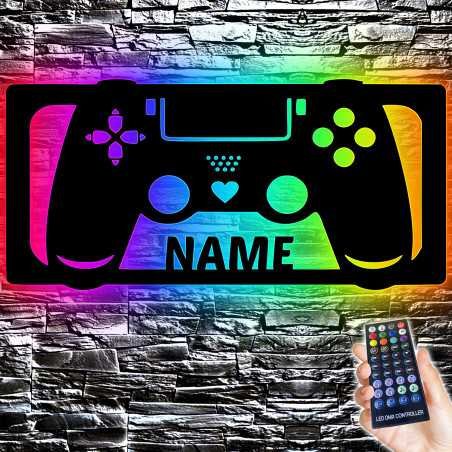 Gaming Beleuchtung Wand Lampe in RGB LED Mit 16 Farben USB App Bedienung/Musikgesteuert I Gaming Zone für Videospiel