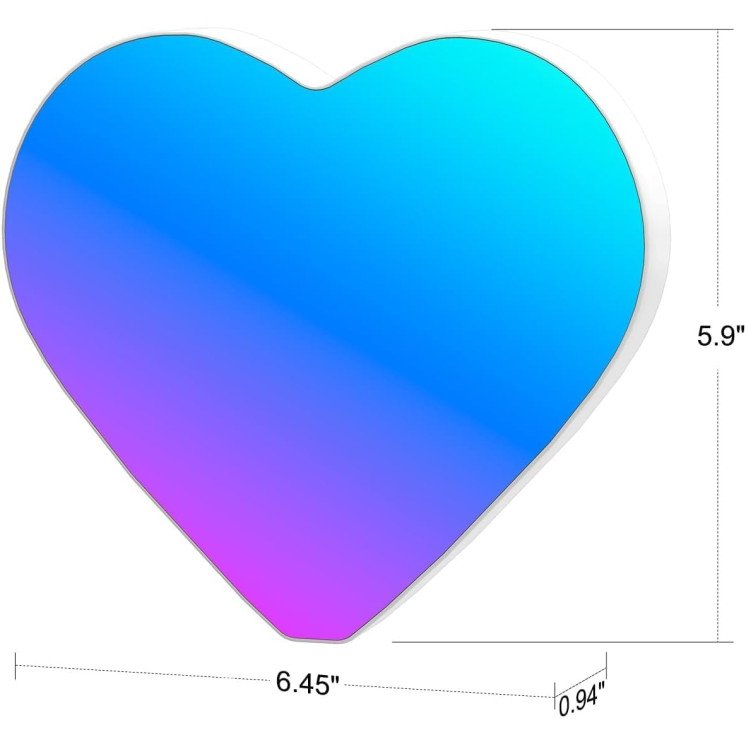 Herz Liebesgeschenk Personalisiert Mit Foto& 2 Namen&Datum auf Kunststoff gedruckt , Led RGB Farblich Veränderbar mit