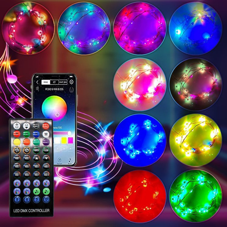 LEON FOLIEN LED RGB Muttertags Geschenk Wir lieben dich Mama mit Bilderrahmen Nachtlicht, Herz Herzchen personalisiert mit 4