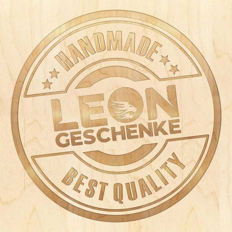 LEON FOLIEN Eheringe Herz personalisiert mit 2 Namen & Datum Deko Hochzeitsgeschenk Brautpaar - Individuelles Geschenk zur